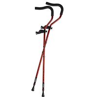 in-Motion Pro Ergonomic Foldable Crutches| Size Short (4'6" - 5'6") | Electric Red