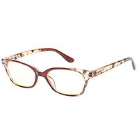 Computer Reading Glasses Men Women Blue Light Blocking Readers Glasses for Reading (Brown, 1.25)