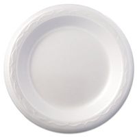 Foam Dinnerware, Plate, 6 Dia, White, 125/Pack, 8 Packs/Carton (6 Cartons)