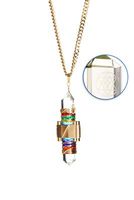 Buddha Maitreya the Christ Etheric Weaver® Pendant in Gold Wire - Quartz Crystal Vibrational Healing Tool