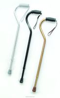 Offset Handle Cane with Strap, Cane Offset Hndl W-Strp Bronze, (1 EACH, 1 EACH)