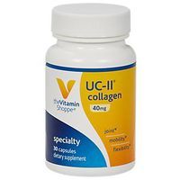 UCII Collagen 40mg Capsule – Undenatured Type II Collagen Sourced from Standardized Chicken Cartilage to Support Healthy Skin, Joint Function Mobility (30 Capsules) by The Vitamin Shoppe