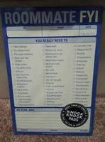 Knock Knock Roommate FYI Note Pad