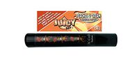 Herb Airtight Tube Pocket Protector with Juicy Jay's Peaches & Cream 1.25 Flavored Hemp Rolling Papers 1 Count DC Crafts Nation- Tiki Man