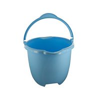 123-Wholesale - Set of 12 Plastic Bucket with Handle & Pour Spouts - Household Supplies Buckets & Basins