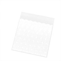 Wansan 100pcs Clear Cellophane Bags Lace Printing Self Adhesive Cookie Candy Package for Weddign Birthday Party Gift