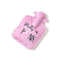 Kanngest Mini Hot Water Bottle PVC Container Flamingo-4 Printed Built-in Warm Sponge for Comfortable Touch Therapy Heating Pad Warming Pain Relief