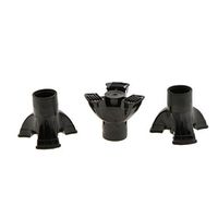 SunniMix 3Pcs Heavy Duty Ferrules End Bottom Cane Tips Rubber Walking Stick Crutch Tip End Feet 7/8 inch Black