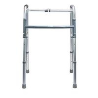 MediChoice Single-Release One Button/Folding Walker, Height Adjustable, Aluminum, 250 lb. Capacity (1 Each)
