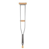 MYJZY Lightweight Adult Walking Crutches with Underarm Pad and Handgrip,Height Adjustable Aluminum Alloy Anti-Slip Walker,1pcs