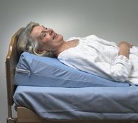 Elevating Bed Wedge - Bariatric 20-Deg. w/Cozy Cloth Cover, 27"Wx24"Lx10"H - 2 Each/Pair