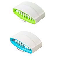 Homwel 2Pack green,blue Multi-function Scrubber,Washable Vegetables and Fruits,Tableware detergent,Can Ee Placed spoon, Chopsticks, Knives and Forks