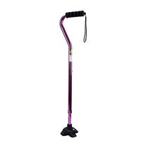 WESEAZON Telescopic Cane Outdoor Anti-Skid Cane Aluminum Alloy Walking Stick Multifunctional Crutch Woman Walking Stick Pink Color Rod Adjustable Height 70~100cm