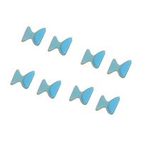 4 Pairs 2.5mm Non-Slip Silicone Nose Pads for Eyeglasses Blue