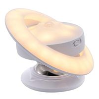 PUAO Motion Sensor Light, Cordless 360 Degree Rotation 30 LEDs UFO Design LED Night Light, Stick-Anywhere Closet Lights Stair Lights, Safe Lights for Indoor Decorative (Warm White, Battery Powered)
