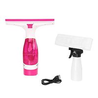 EXCITED WORK Window Vacuum Cleaner, Cordless Window Cleaning Tool Kit with Vacuum Squeegee and Spray Bottle - Ideal for Windows, Glass Doors and Smooth Surface