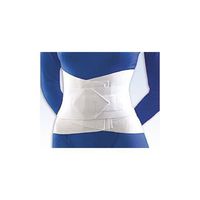 Lumbar Sacral Support with Abdominal Belt, 10“ Height Small White