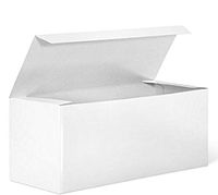 Gift Wrapping Boxes Set of 10, 9.5"x4"x4" by Chalkallaboutit (White)