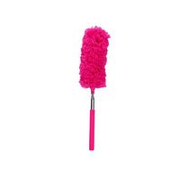 Adjustable Stretch Extend Microfiber Feather Duster Household Dusting Brush Cleaning Tools Brush Dust Cleaner Books Cleaning,Red