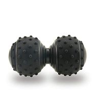 Silicone Massage Ball Bulging Plantar Fascia Ball Environmental Protection Double Ball Siamese Ball Rehabilitation Ball,Black