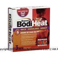 Beyond BodiHeat Neck, Shoulder, and Wrist Pain Relief-(1 PACK, 3 EACH)