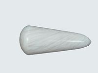 Fundamental Rockhound Products: Scolecite Massage Wand Natural Gemstone Crystal with Carrying Pouch