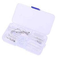 Hemobllo Eyeglasses Sun Glasses Repair Kit Nose Pads Screws Ear Hooks Screwdriver Set