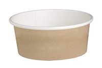 PacknWood Round Kraft Deli Container, 16 oz Capacity (Case of 500)