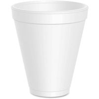 Dart Insulated Foam Cups - 12 oz - 1000/Carton - Styrofoam - White