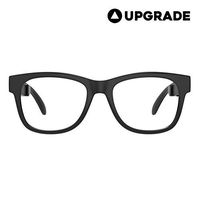 VocalSkull Alien 5 Bone Conduction Glasses Polarized Sunglasses Headphones Headset Music Stereo Hearing Aid for Sports Running Cycling Hiking iOS Android Matted Black Frame (Frame+Mold Lens)