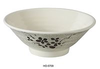 Yanco HO-5709 Honda Bowl, 62 oz Capacity, 3.5" Height, 9.5" Diameter, Melamine, Pack of 24