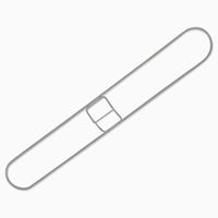 HUB City Industries 5x72F 5" Standard Dust Mop Frames, 5" x 72"