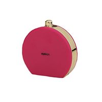 Set of 2 Contact Lens Case Solution Holder Cosmetic Box Travel Kit, Rose Red