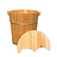 Foot Spa Wooden Tub,Solid Wood Foot Soaking Barrel，Foot Soak Barrel，Thicken Wooden Tub，Wooden Foot Bath Barrel，Solid Wood Foot Basin (Color : B)