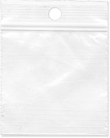 Plymor Zipper Reclosable Plastic Bags, 2 Mil with Hang-Hole, 2" x 2" (Pack of 100)