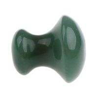 Jade Massage Stone Needle Mushroom Shape Gua Sha Stone Tool for Body Facial Massage - Green