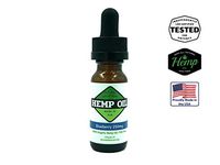 Hemp Oil Extract (250mg) Blueberry Flavor - for Pain Relief and Anti-Anxiety Support - All Natural Ingredients - Promotes Relaxation and Overall Good Health