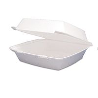 Dart - Carryout Food Container Foam Hinged 1-Comp 9 1/2 X 9 1/4 X 3 200/Carton "Product Category: Breakroom And Janitorial/Food Service Supplies"