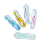 DGQ 5 Set Portable Contact Lens Stick Tool Case Set (Inserter/Remover+Tweezer with Soft Tip)
