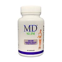 MD Wellness Slim Capsules (60 Capsules) | Weight Loss & Management Pills with Green Coffee Beans, Green Tea Leaf & Caffeine | Appetite Control, Increase Energy