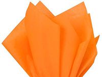 Flexicore Packaging Bright Orange Gift Wrap Tissue Paper Size: 15 Inch X 20 Inch | Count: 100 Sheets | Color: Bright Orange