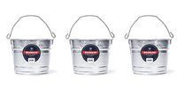 Behrens 1205 5-Quart Steel Pail 3 Pack