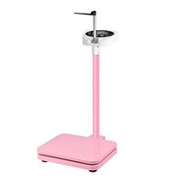 Lcxliga Electronic Height and Weight Physician Scale,High Precision Healthy Weight Loss Scales,Easy to Read LED,Digital Doctor Medical Scale (Color : Pink)
