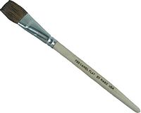 GORDON BRUSH 0790-00025 Camel Luster Glaze Artist Brush -1/4", Unvarnished Natural Wood Handle