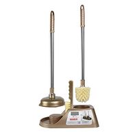 HUQUAN Toilet Cleaning Brush Set Toliet Bowl Brush Toilet Plunger Crevice Cleaning Brush Kit for Home