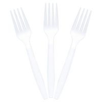 BioGreenChoice Compostable Cornstarch, CPLA Disposable Fork 6in| Microwave Safe, Biodegradable & Compostable Forks | CPLA Disposable Fork for Wedding, Catering & Parties | Pack of 1000 (6 inches)