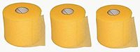 FAZ Sports PW Athletic Tape Foam Underwraps Pre-Wrap. Perfect as Base Layer Under Athletic Taping of Ankles, Wrists, Hands and Knees.2.75" x 30 Yards (Yellow, 3 Pack)