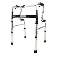 Walking Aids Health Care Aluminum Alloy Walker with Wheels and Sitting Board for Elderly Seniors, Handicap, Disabled Max 150kg(330 lbs)