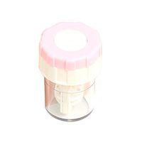Topdo 4 Colors Plastic Manually Contact Lens Cleaner Washer Cleaning Lenses Case for Daily Travel Outdoor-Pink
