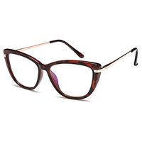 VVDQELLA Womens Ladies Oversized Cat Eye Reading Glass, Blue Light Blocking Glasses, Spring Hinge Modern Eyeglass Frame